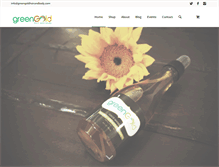 Tablet Screenshot of greengoldhairandbody.com